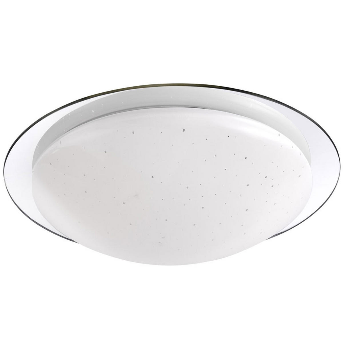 LED DECKENLEUCHTE Stahl Weiß Kunststoff Rund - Weiß, Metall (30/30/9.5cm)