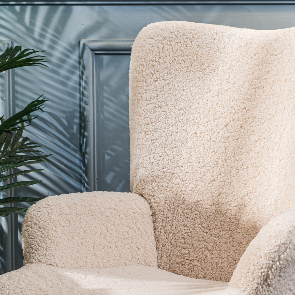 SESSEL Wolle Weiß - Weiß, Textil (64/100/74cm) - Nordlys