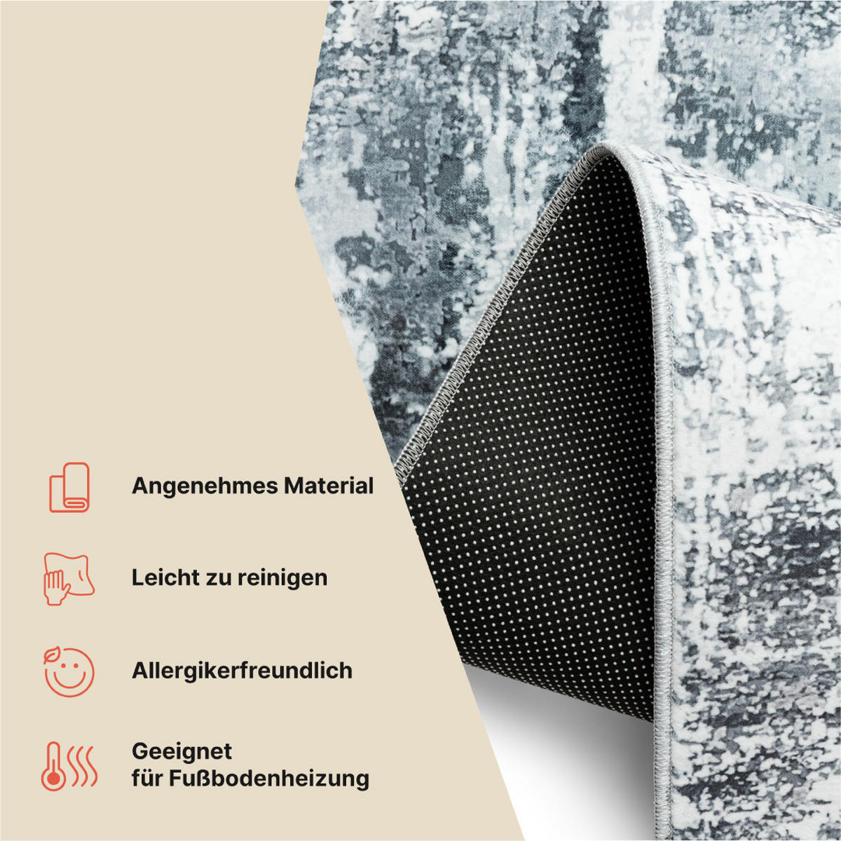 TEPPICH BARI Dunkelgrau 200/300 cm - Dunkelgrau, Textil (200/300cm) - Tapiso