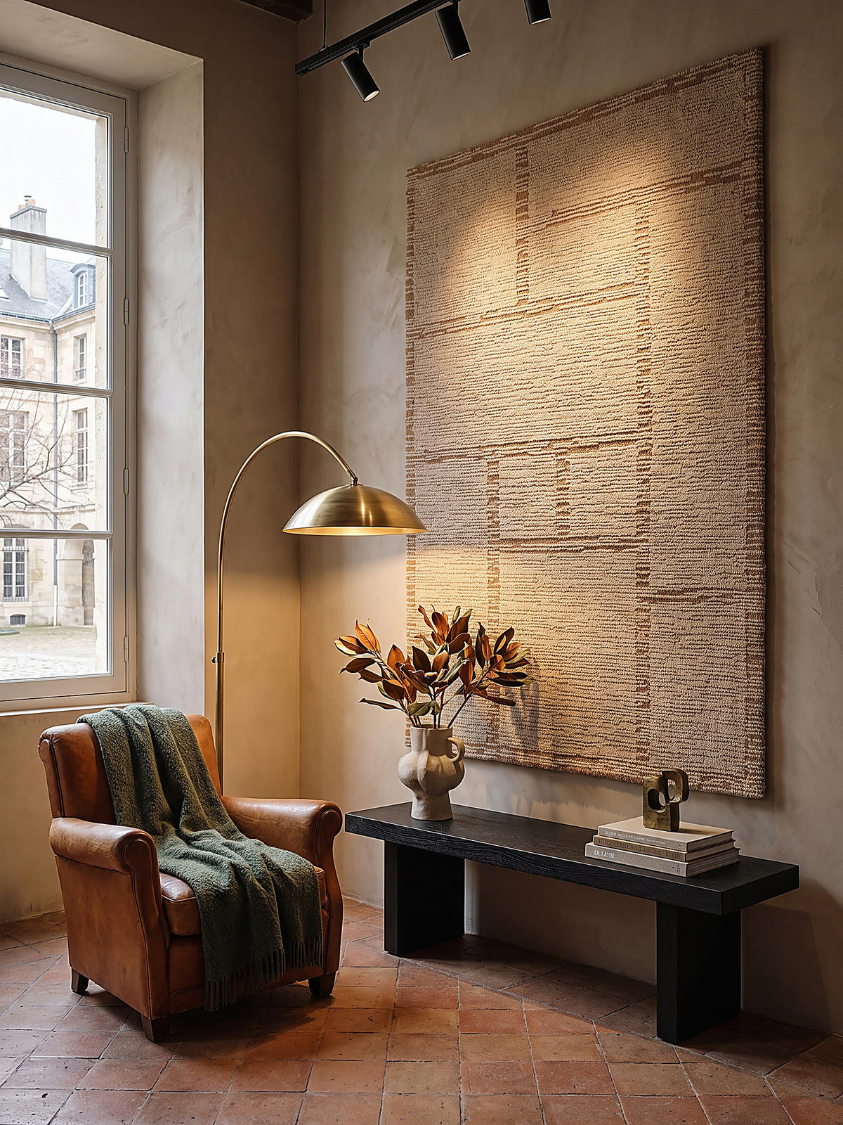 TEPPICH aus Wolle, handgetuftet, GANNEL, in Natur, Blockdesign, 140 x 200 cm - Beige, Textil (140/200cm) - KADIMA DESIGN