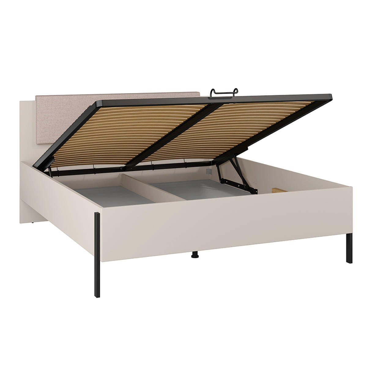 BOXSPRING KREVET 160/200 Bérénice Kašmir - boje kašmira, drvni materijal (160/200cm) - Petits-meubles