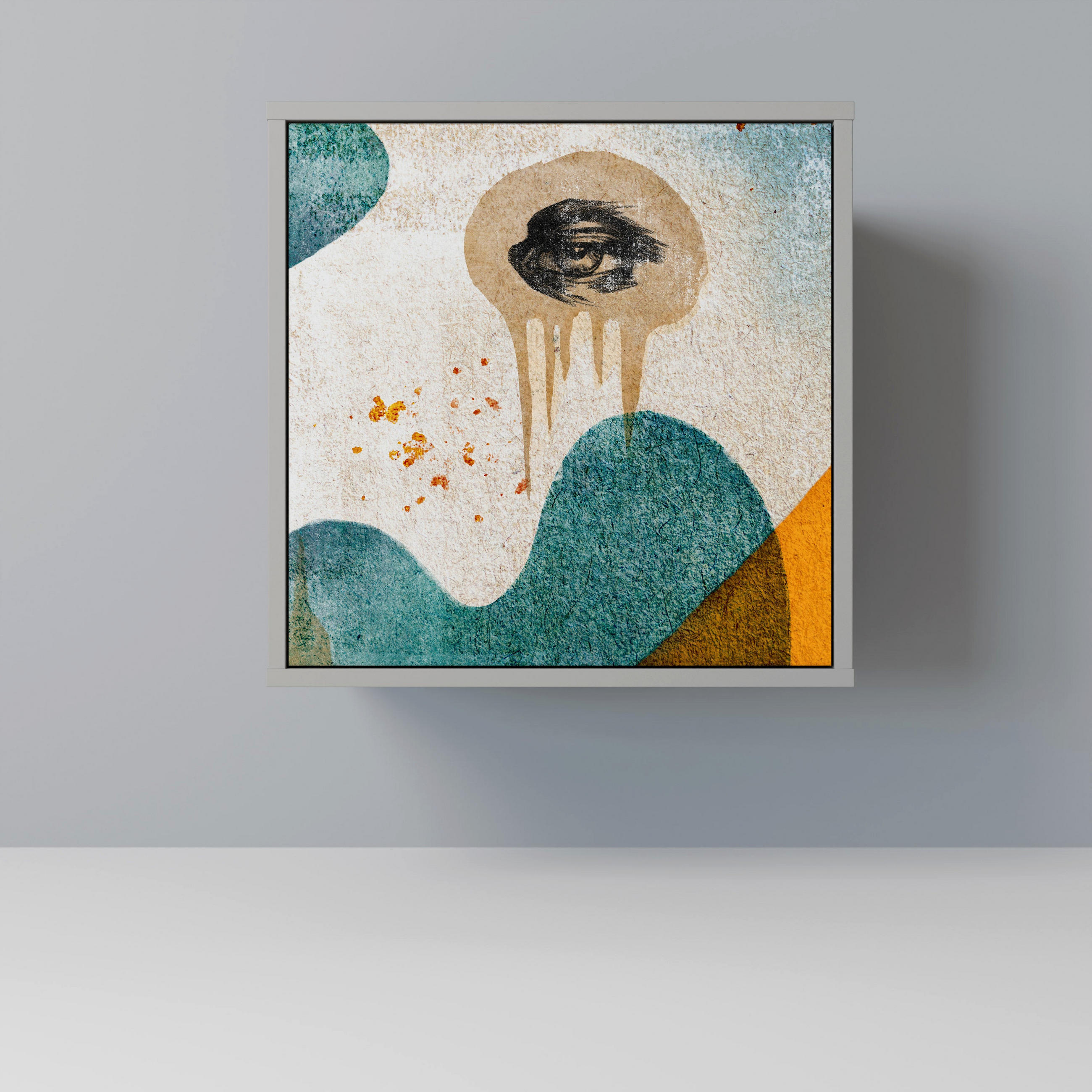 SpaceRebels Sideboard Grau 57.5x57.5x42 cm