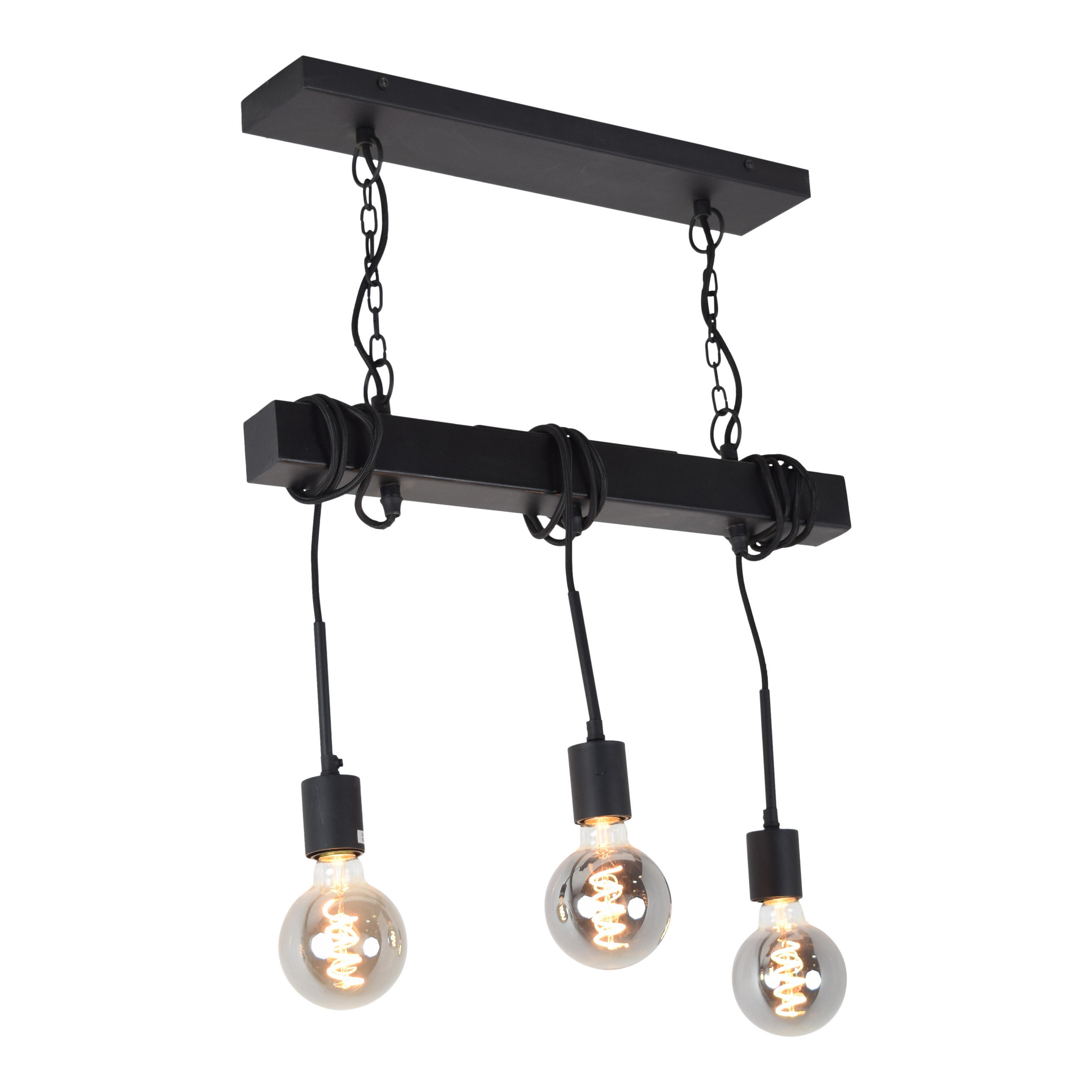 DECKENLEUCHTE Blox Schwarz - Schwarz, Metall (55/10/60cm) - Urban Interiors