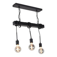 DECKENLEUCHTE Blox Schwarz - Schwarz, Metall (55/10/60cm) - Urban Interiors