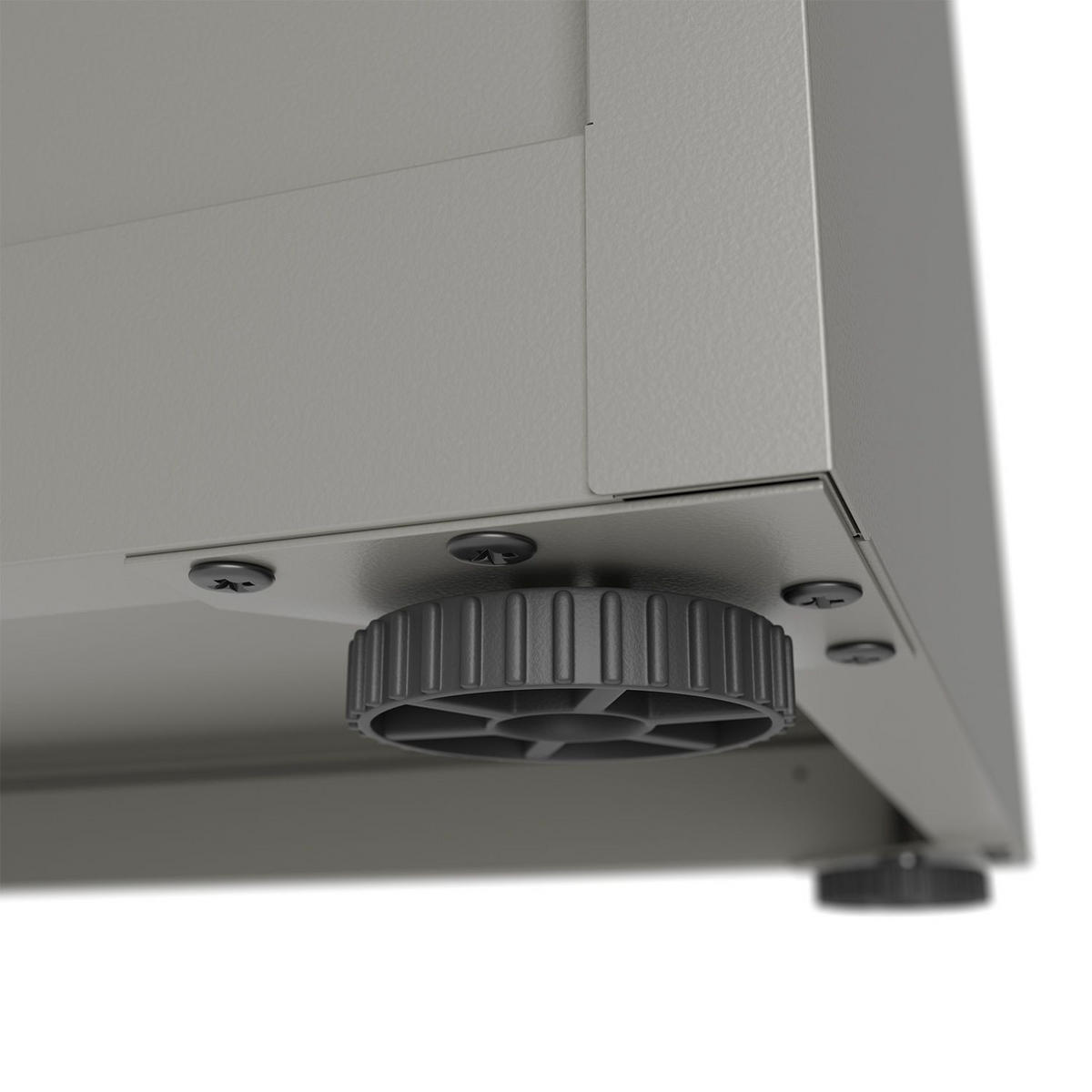 METALLSCHRANK 180/80/40 cm hellgrau abschließbar - Hellgrau, Metall (80/180/40cm) - Juskys