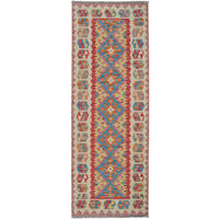 HANDWEBTEPPICH Kelim Gashgai Rot 240/85 cm Schurwolle - Rot, Textil (85/240cm) - Looma