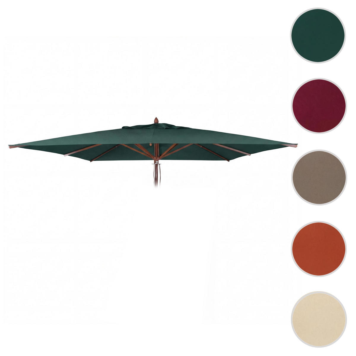 SCHIRMBEZUG C57B Dunkelgrün - Dunkelgrün, Textil (300/300cm) - MCW