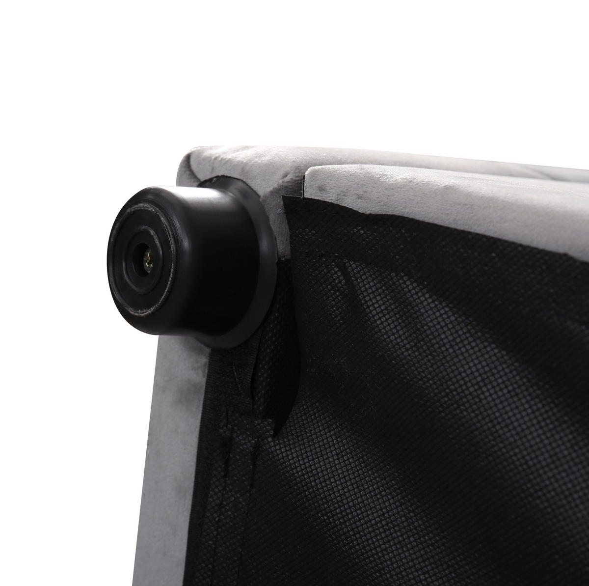 POLSTERBETT 140/200 cm Grau aus Samtstoff mit Bettkasten - Grau, Textil (140/200cm) - OKMYHOME