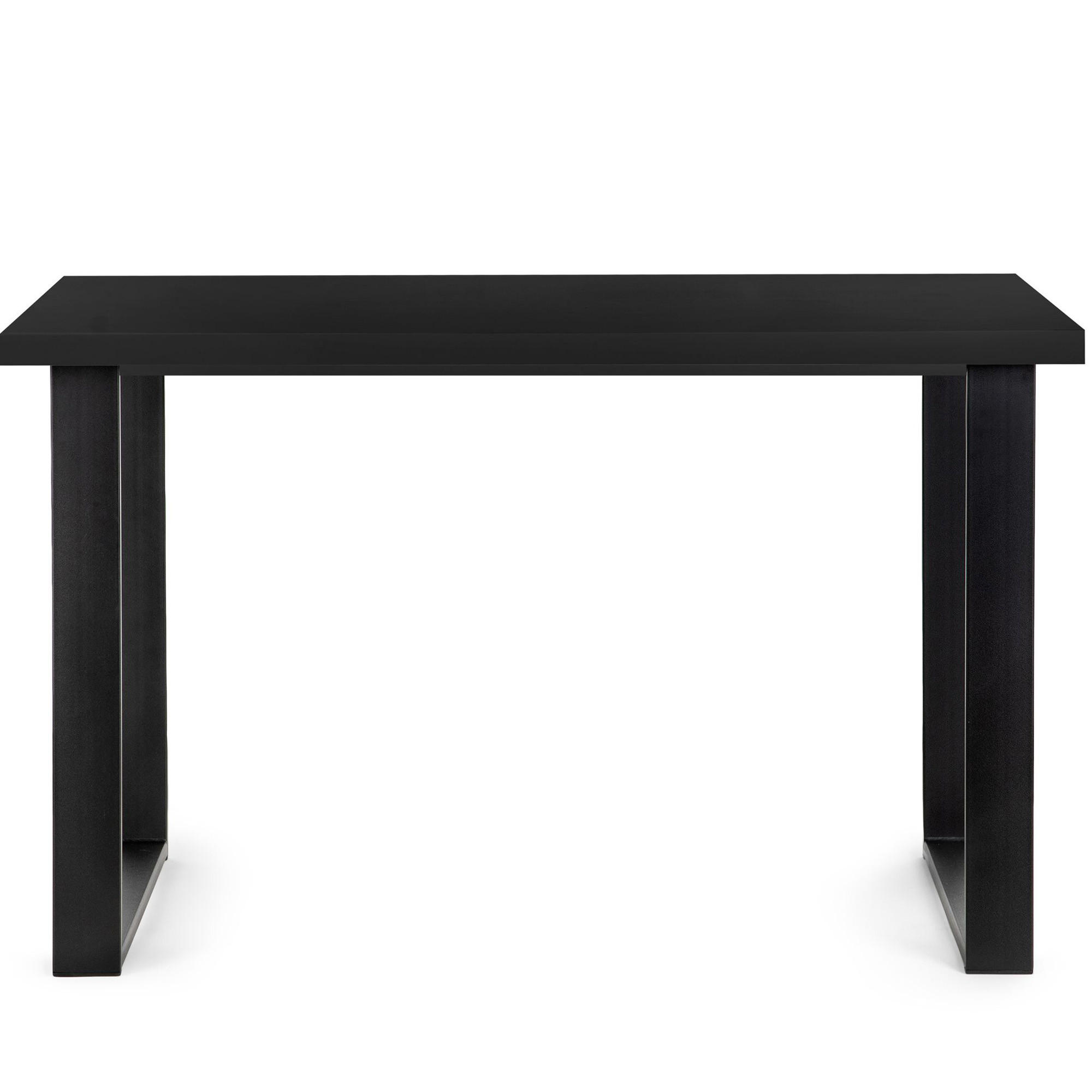 ESSTISCH CETO rechteckig Loft-Stile, schwarz - Schwarz, Holz/Metall (80/125/77cm) - KONSIMO®
