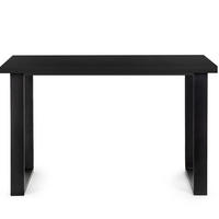 ESSTISCH CETO rechteckig Loft-Stile, schwarz - Schwarz, Holz/Metall (80/125/77cm) - KONSIMO®