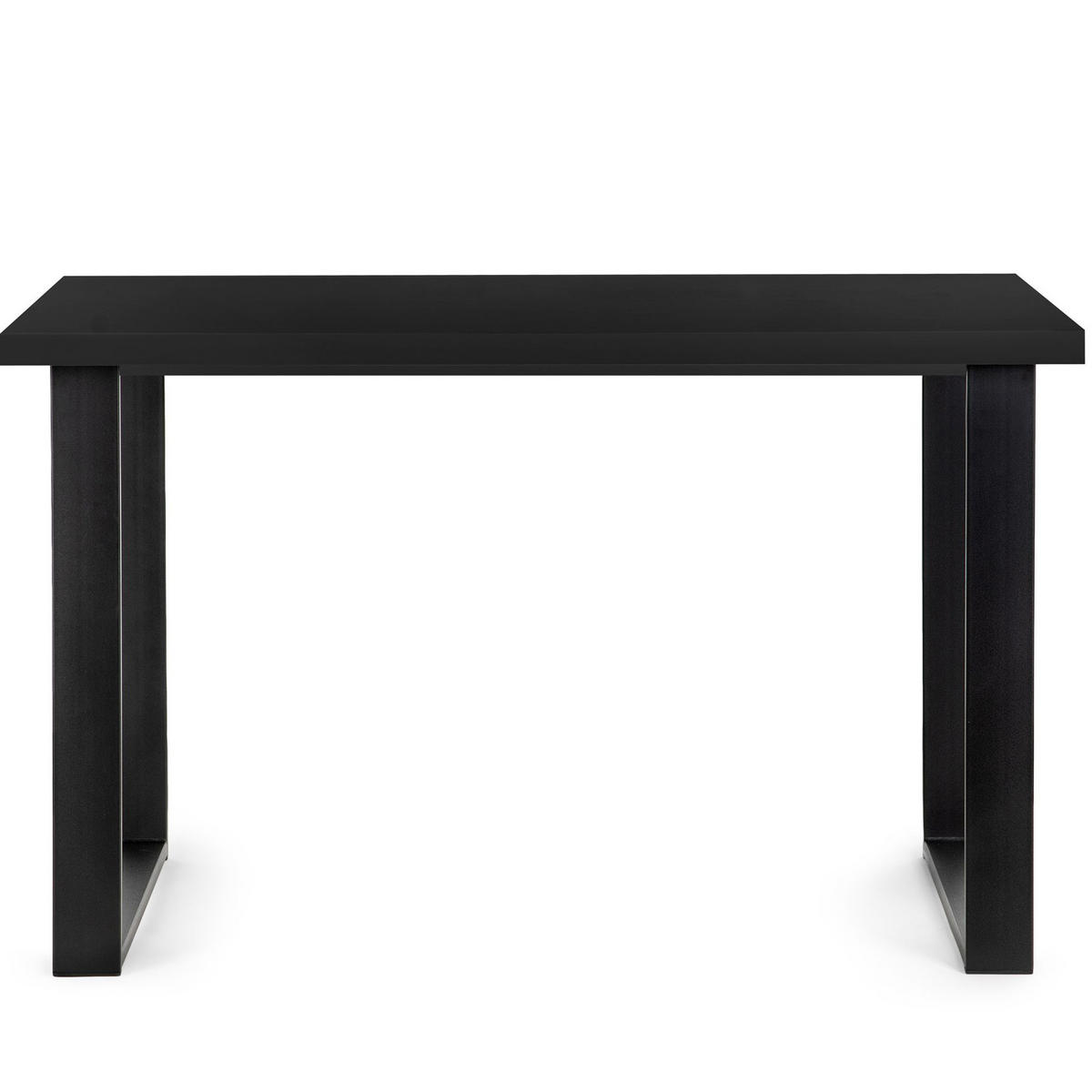 ESSTISCH CETO rechteckig Loft-Stile, schwarz - Schwarz, Holz/Metall (80/125/77cm) - KONSIMO®