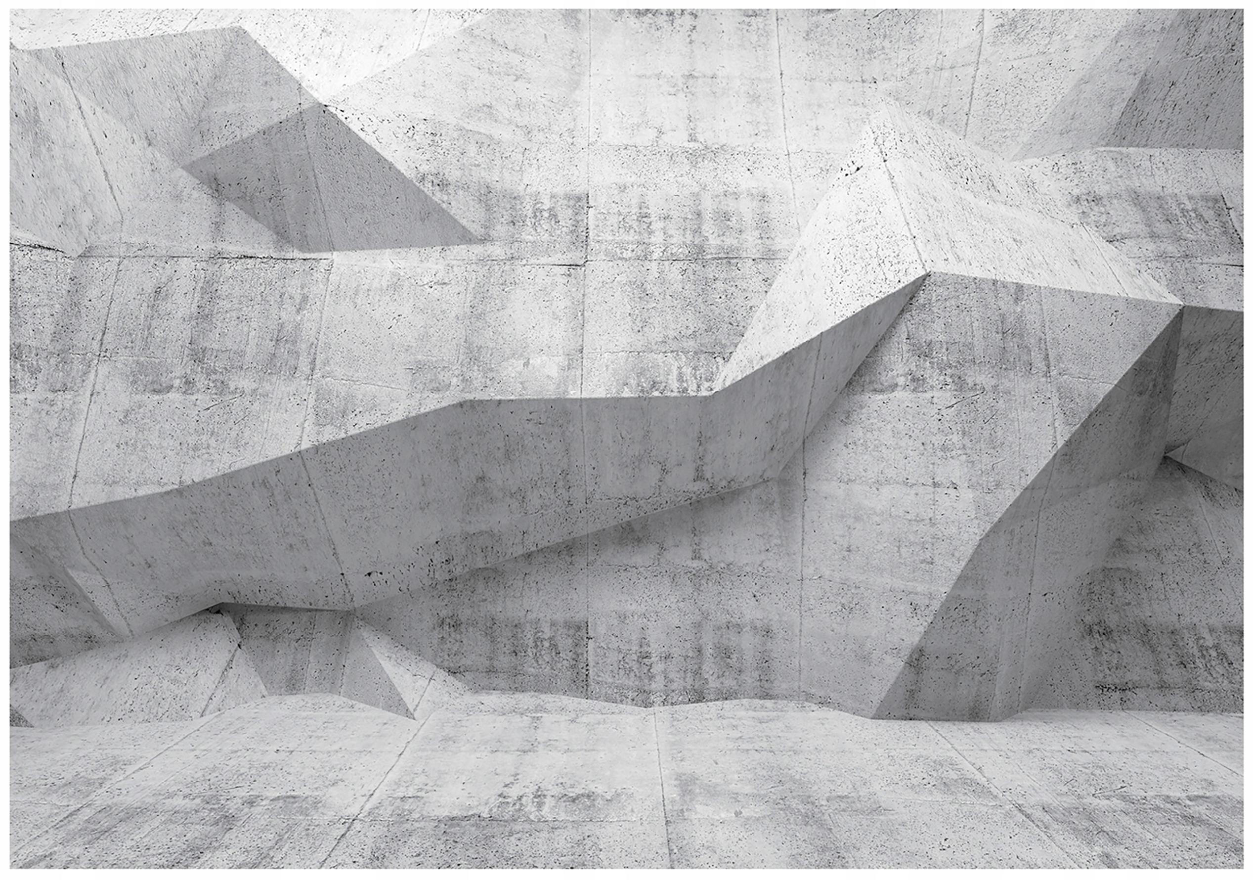 Wallarena 3D abstraktní fototapeta šedá 312x219 cm
