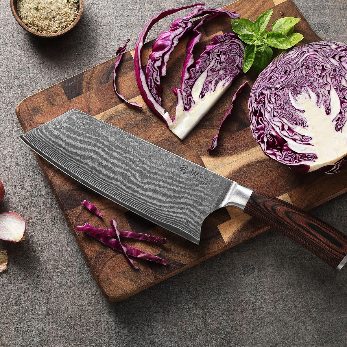 CHAI Dao Kochmesser I EDIB - Braun, Holz/Metall (30cm) - Wakoli