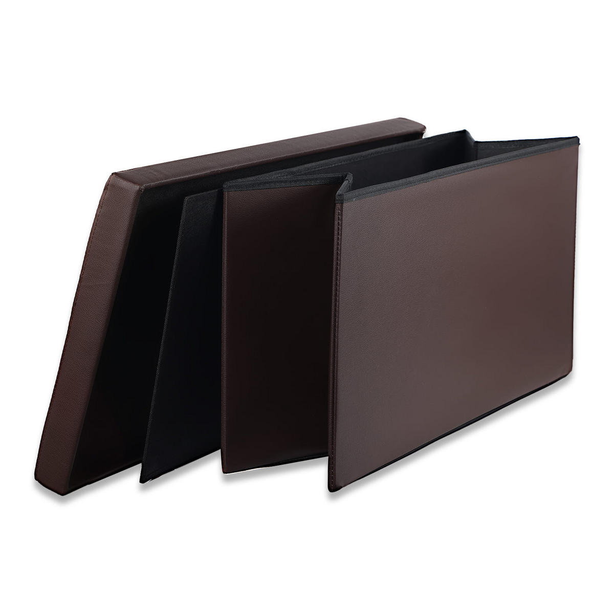SITZBOX Ravello XXL mit Knöpfen Braun Ökoleder - Braun, Textil (80/40/40cm) - Komodee