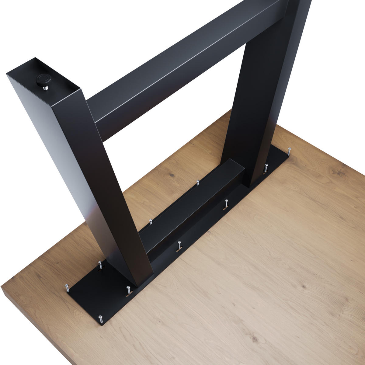 TISCHBEINE Thusia Lite A Extreme 2er-Set Schwarz 72cm - Schwarz, Metall (80/72/10cm) - Metalo Pro