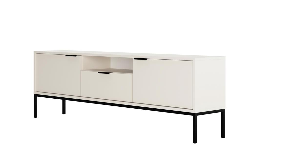 LOWBOARD Austin II 33/56,4/175 cm - Schwarz/Weiß, Holzwerkstoff (33/56/175cm) - Kocot Kids