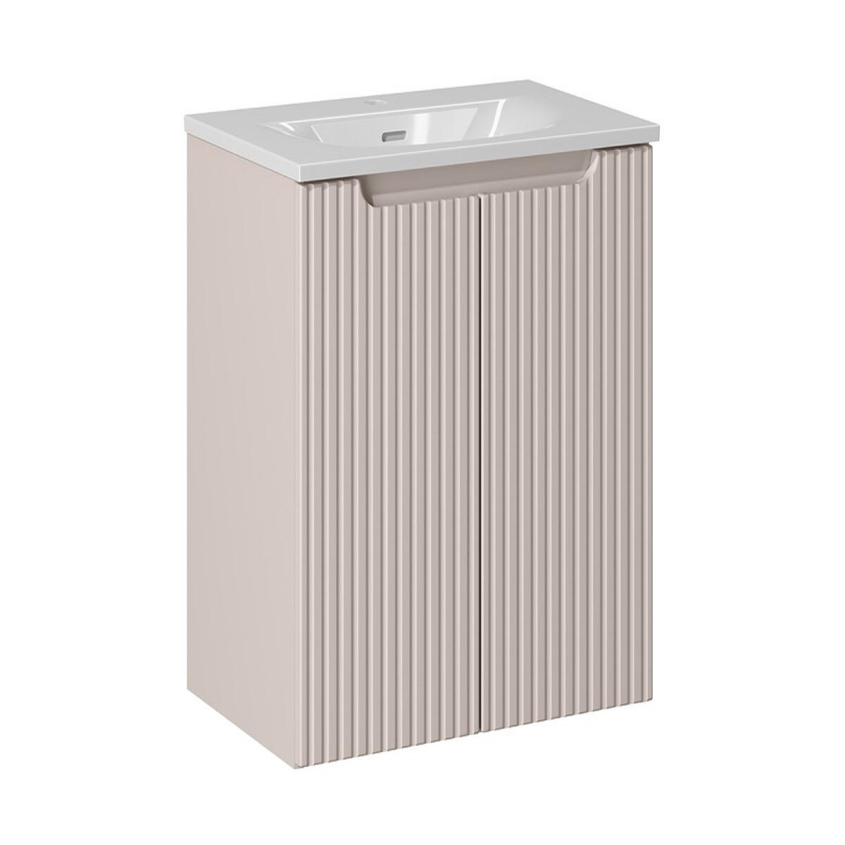 WASCHTISCHKOMBI 60 cm 2 Teile Nova Cashmere N BM215 in Kaschmir/Matt - Kaschmir, Holz (60/57/40cm)