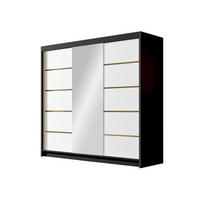 SCHIEBETÜRENSCHRANK Evo VI - Goldfarben, Holzwerkstoff/Metall (200/215/58cm) - MIRJAN24