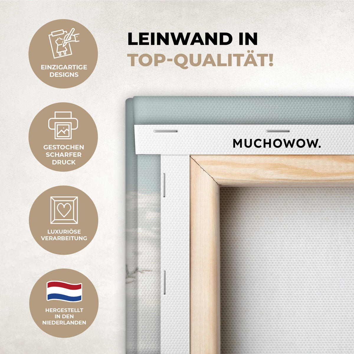 LEINWANDBILD Auto - Rot - Geschenke - Winter - Schnee - Weihnachten 20x30 cm - Rot, Textil (20/30cm) - MuchoWow