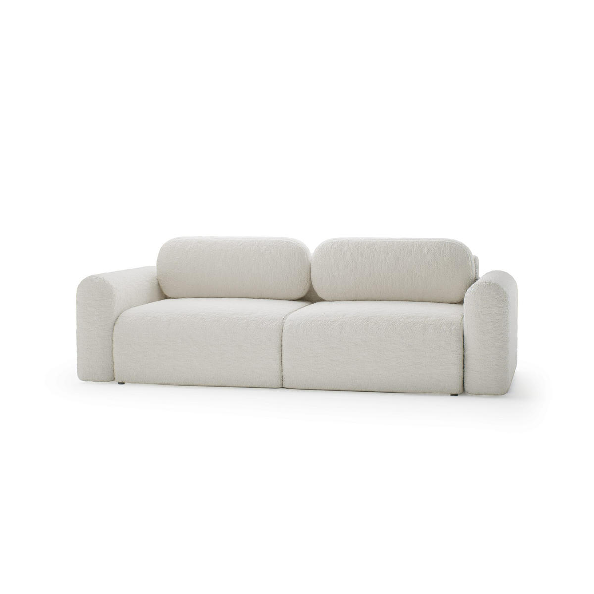 SOFA mit Schlaffunktion Thekla, Creme - Creme, Textil (246/70/100cm) - Fedve