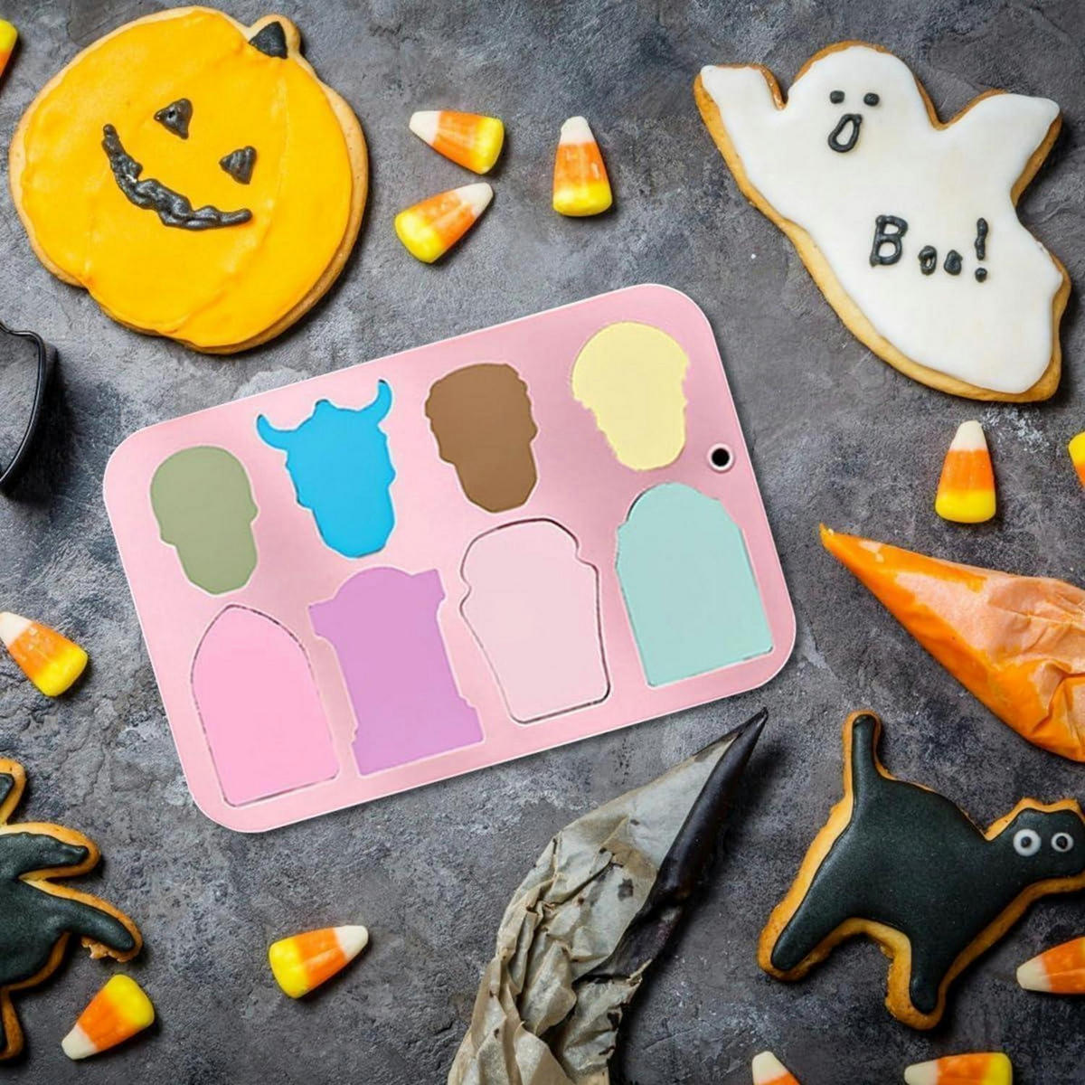 SILIKONFORM Halloween 2-teiliges Set - Rosa, Kunststoff (13.2/2.3/19.8cm)