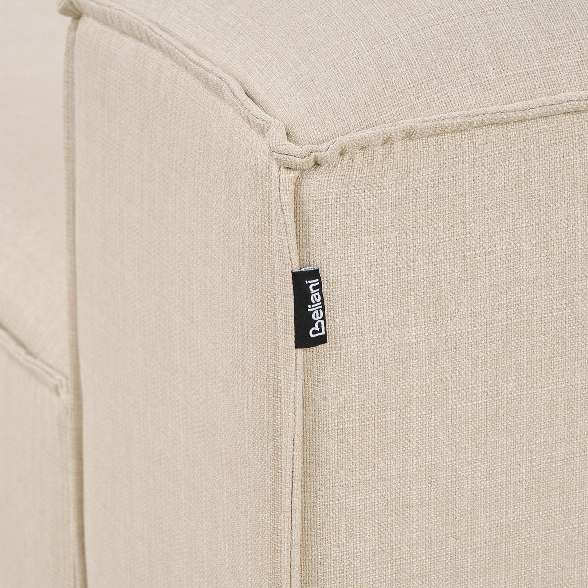 SESSELMODUL Stoff Beige Ardal - Beige/Schwarz, Textil (88/68/120cm) - Beliani