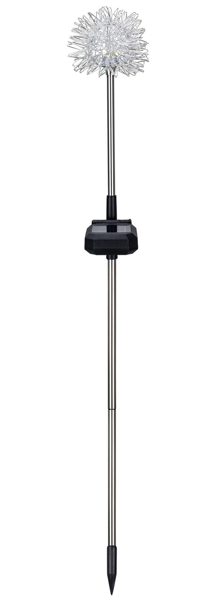 LED-SOLAR-GARTENSTÄBE - automatische Beleuchtung für stimmungsvolles Licht im Außenbereich, wetterbeständig - Weiß, Kunststoff (10/10/80cm) - Northpoint