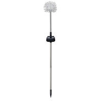 LED-SOLAR-GARTENSTÄBE - automatische Beleuchtung für stimmungsvolles Licht im Außenbereich, wetterbeständig - Weiß, Kunststoff (10/10/80cm) - Northpoint