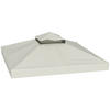 ERSATZDACH für Pavillon 3 x 3 m - Hellgrau, Kunststoff (300/1/300cm) - Outsunny