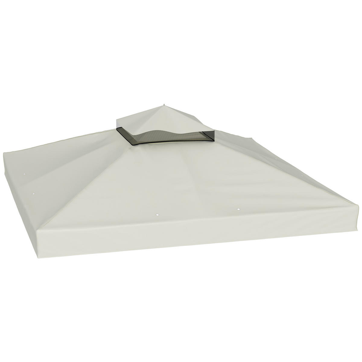 ERSATZDACH für Pavillon 3 x 3 m - Hellgrau, Kunststoff (300/1/300cm) - Outsunny