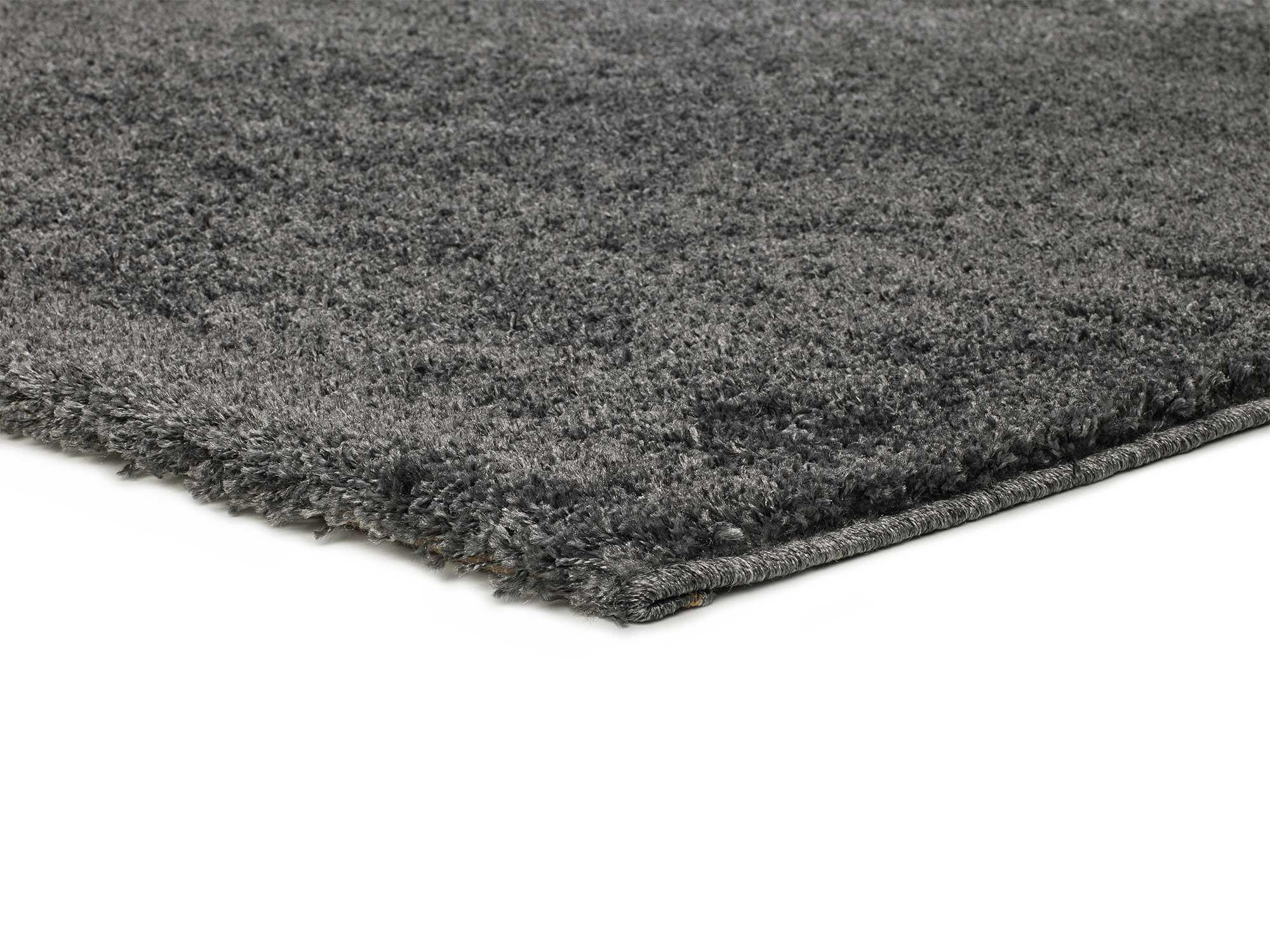 HOCHFLORTEPPICH Anthrazit Atlas 160/230 cm - Anthrazit, Naturmaterialien/Textil (160/230cm) - Atticgo