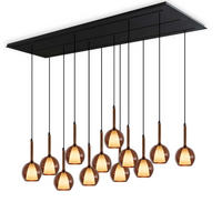 HÄNGELEUCHTE Belluna Braun Ø 14cm - Braun, Glas (14/14/35cm) - s.luce