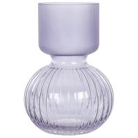 BLUMENVASE Glas violett Thetidio - Violett, Glas (26cm) - Beliani
