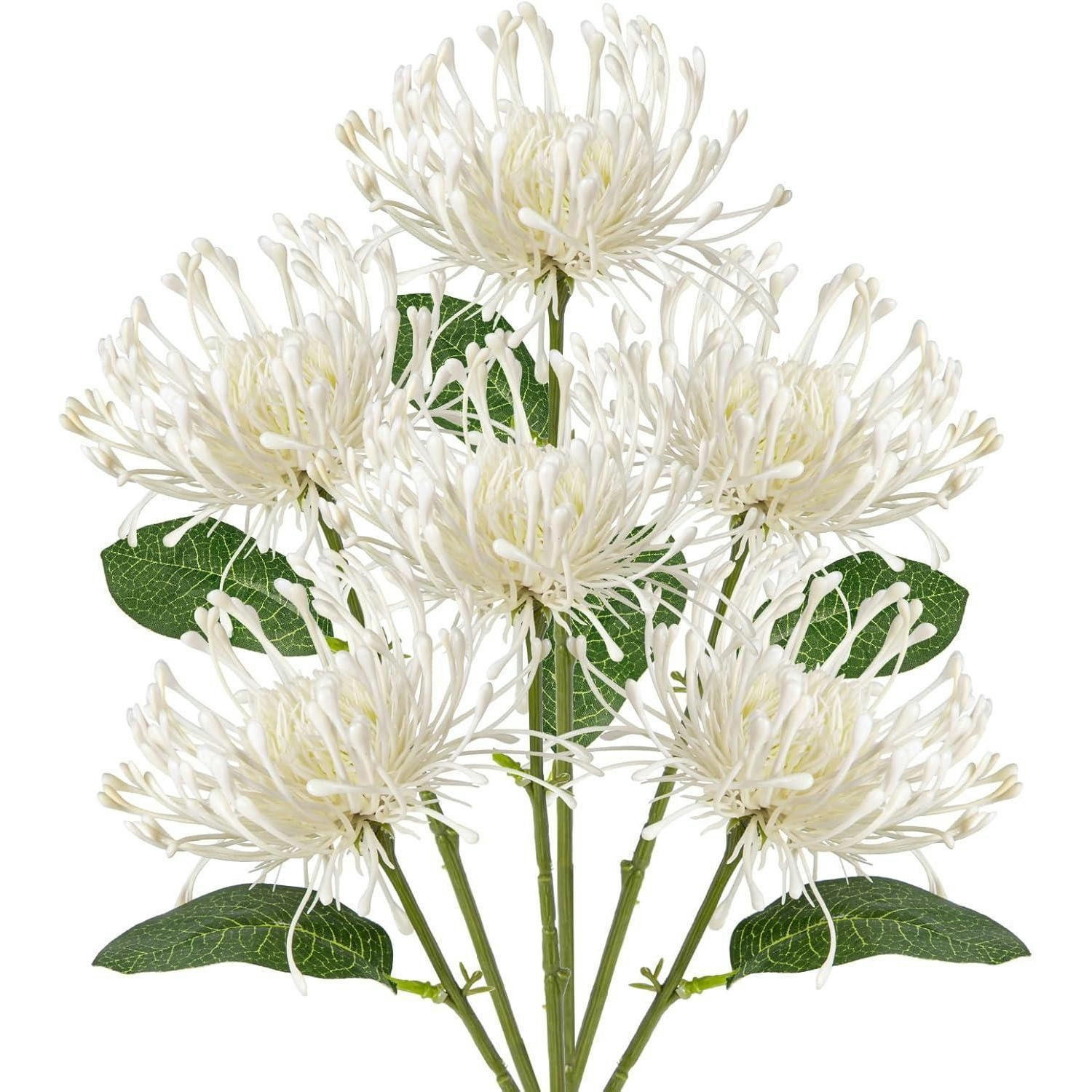 KUNSTBLUMEN 6-teiliges Set 30 cm - Weiß, Kunststoff (30cm)