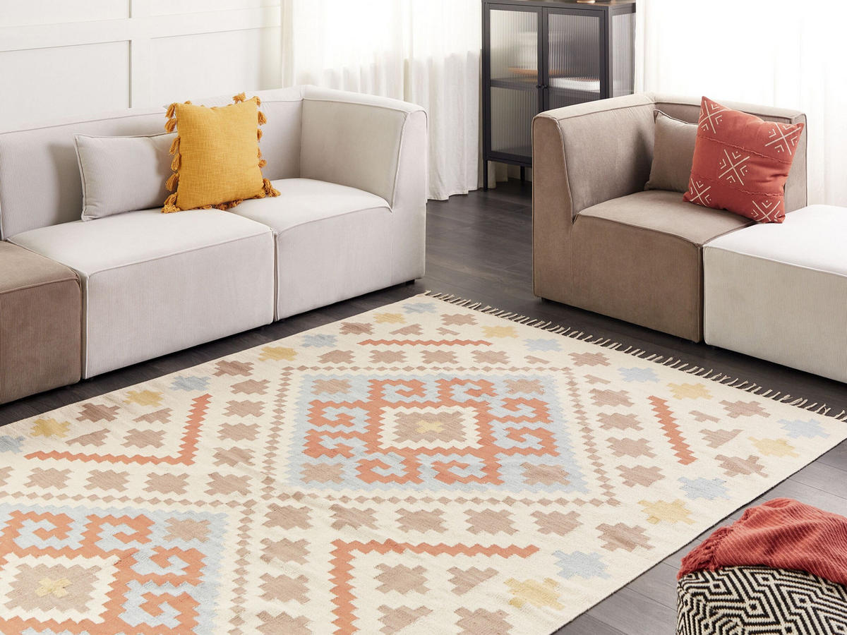 KELIM-TEPPICH Atan 300/200 cm - Multicolor, Textil (200/300cm) - Beliani