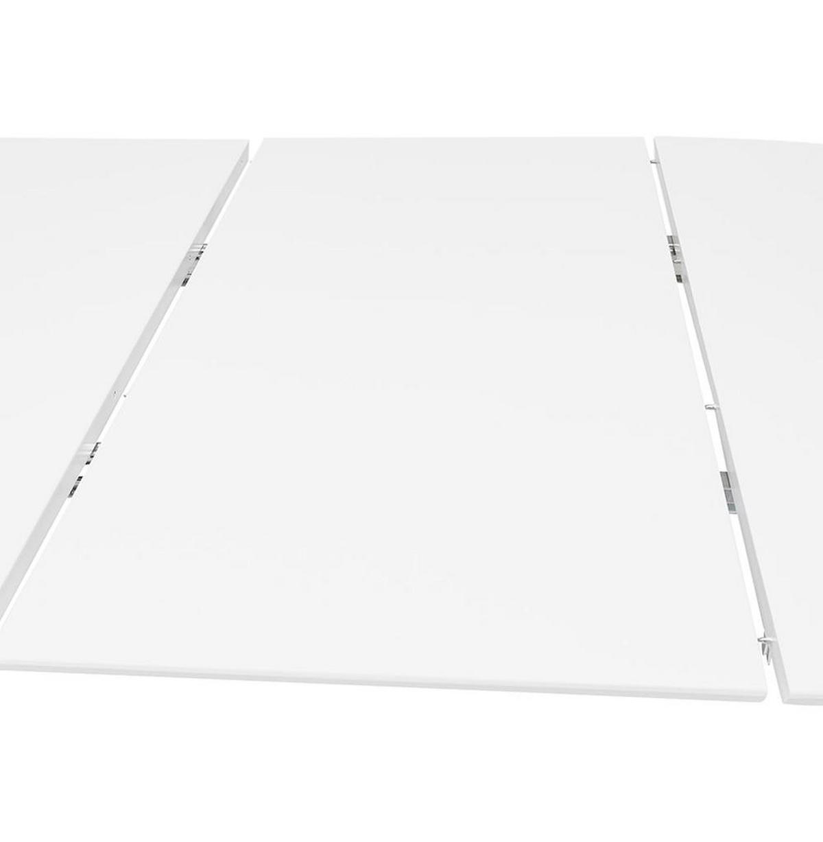 ESSTISCH – Rund ausziehbar Weiß 120–220 cm für 8 Personen - Weiß, Holz/Metall (120/120/73cm) - KADIMA DESIGN