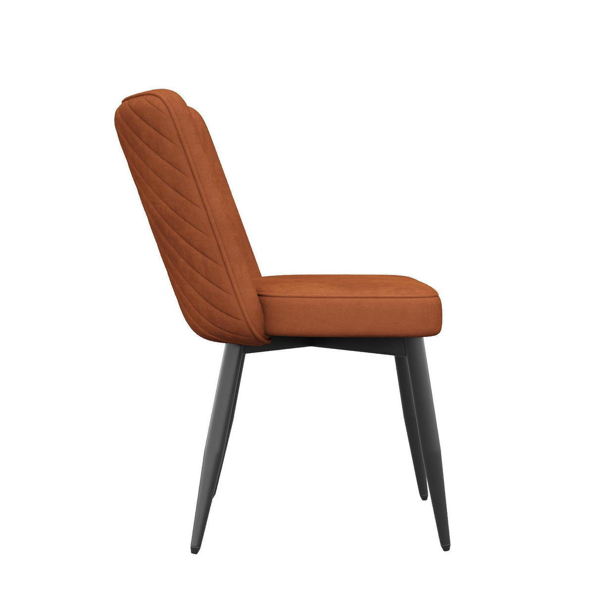 STOLICA ZA BLAGOVANJE 2 komada, baršun - boje hrđe, tekstil (48/85/63cm) - KOMHTOM