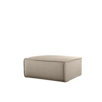 POLSTERHOCKER Celes Premium Opera Velvet - Beige, Holzwerkstoff/Textil (85/40/85cm) - Fun Möbel