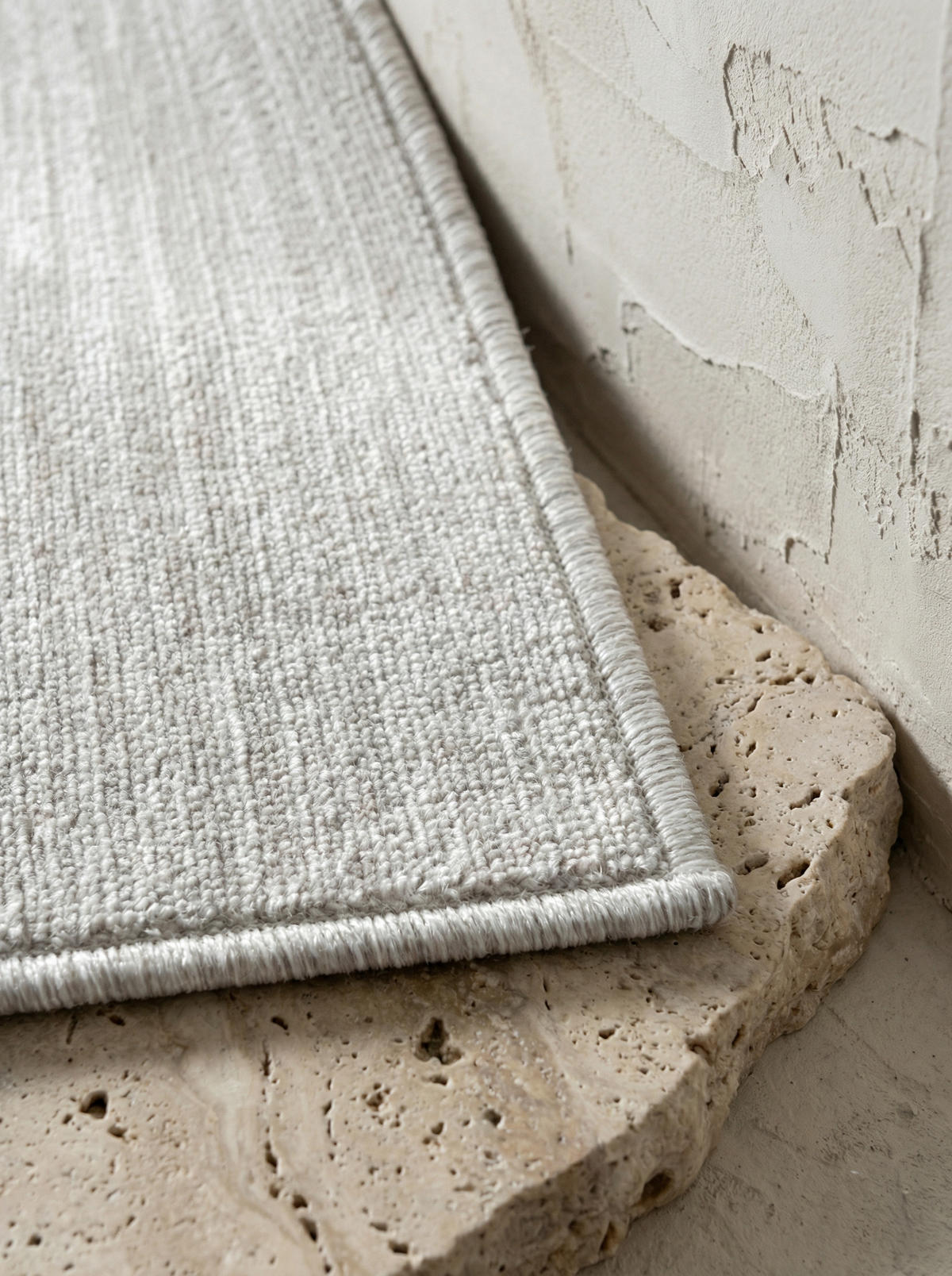 KURZFLORTEPPICH AMMER, einfarbig, Creme, 160 x 230 cm - Beige, Textil (230/160cm) - KADIMA DESIGN