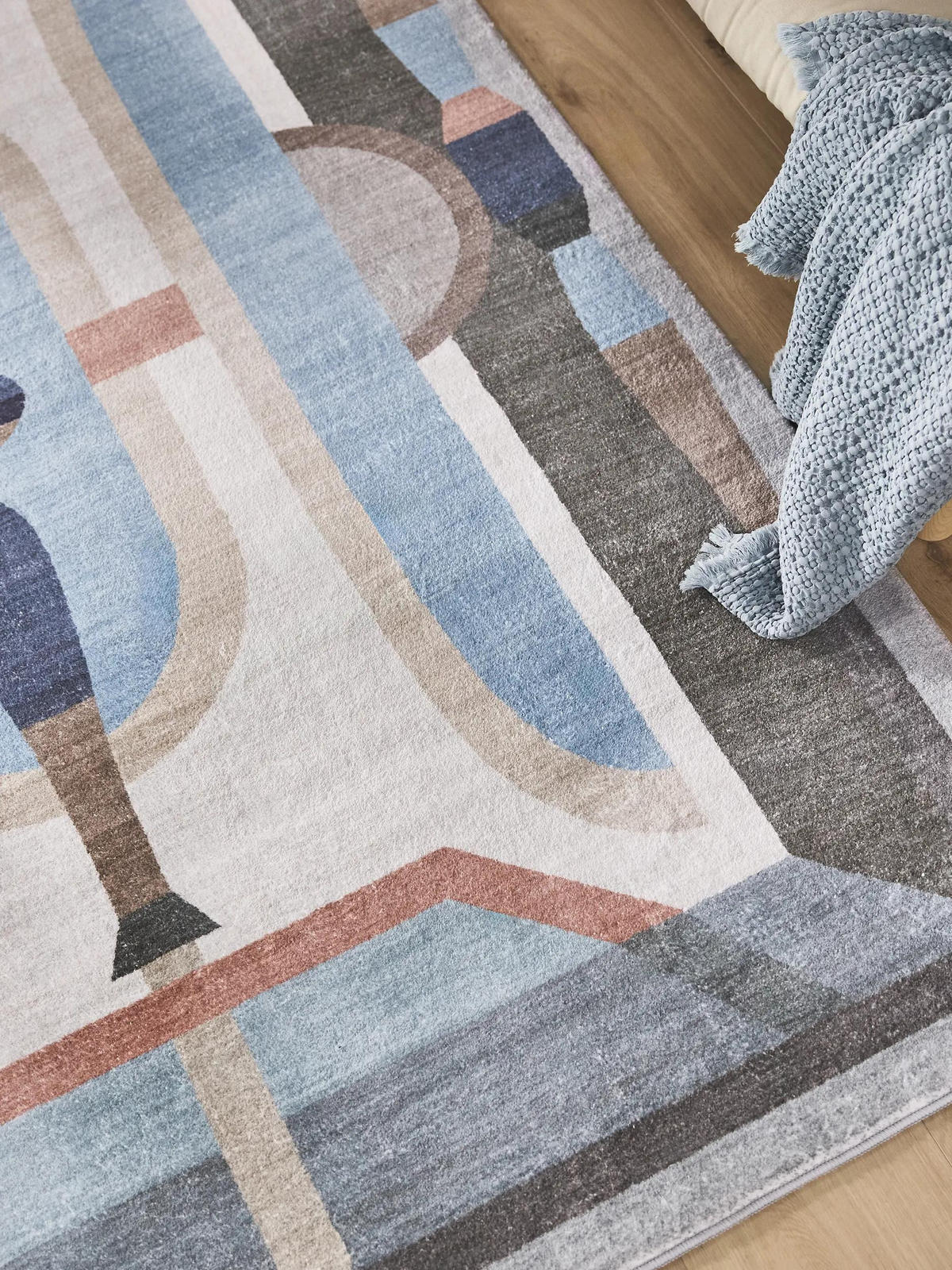 TEPPICH Mara Multicolor/Blau 160x230 cm - Multicolor, Textil (160/230cm) - benuta Pop