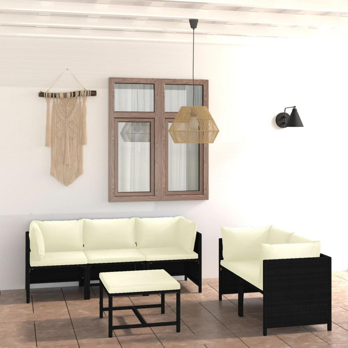 GARTENSET Reinhardt 6-teilig - Schwarz, Metall - Nettlife