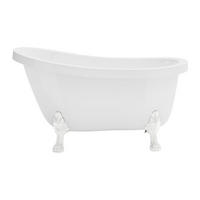 FREISTEHENDE Badewanne mit Füßen - 1 Person - acryl - weiß Nisos - Weiß, Kunststoff (145/77/74cm) - Vente-Unique