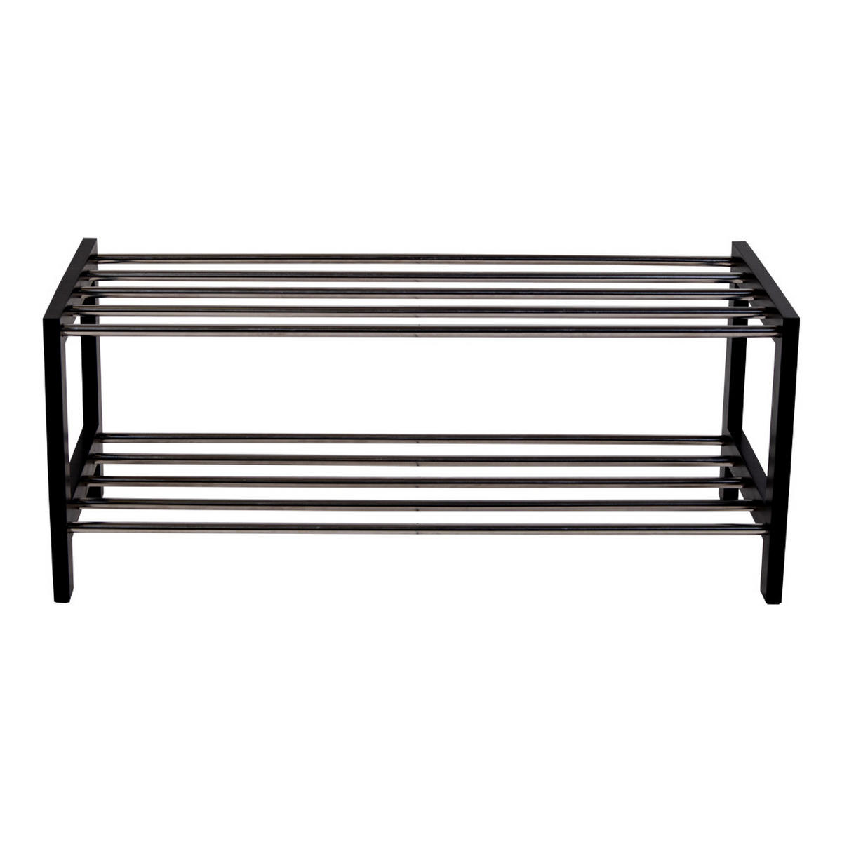 SCHUHREGAL schwarz - Schwarz, Holzwerkstoff (78/32/34cm) - ebuy24