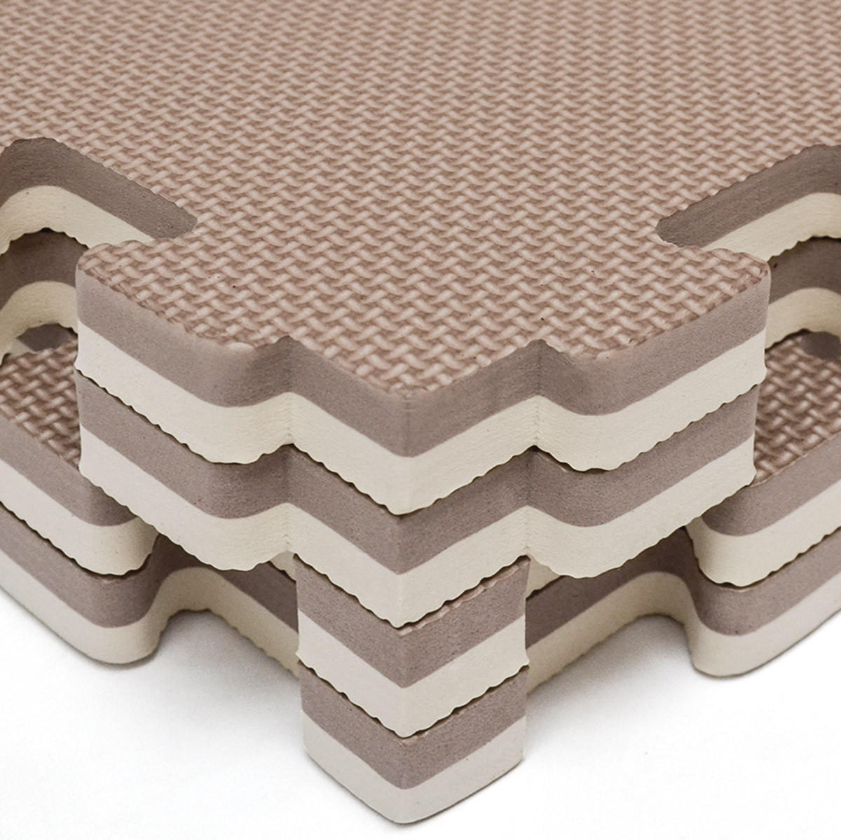 BODENSCHUTZMATTE 63x63x2 cm, Braun, 8er Set - Braun, Kunststoff (63/63cm) - eyepower