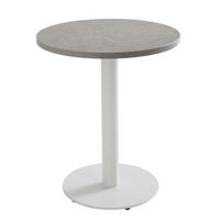 ESSTISCH, helles Grau - Grau, Metall (60/2.5/72cm) - Oviala