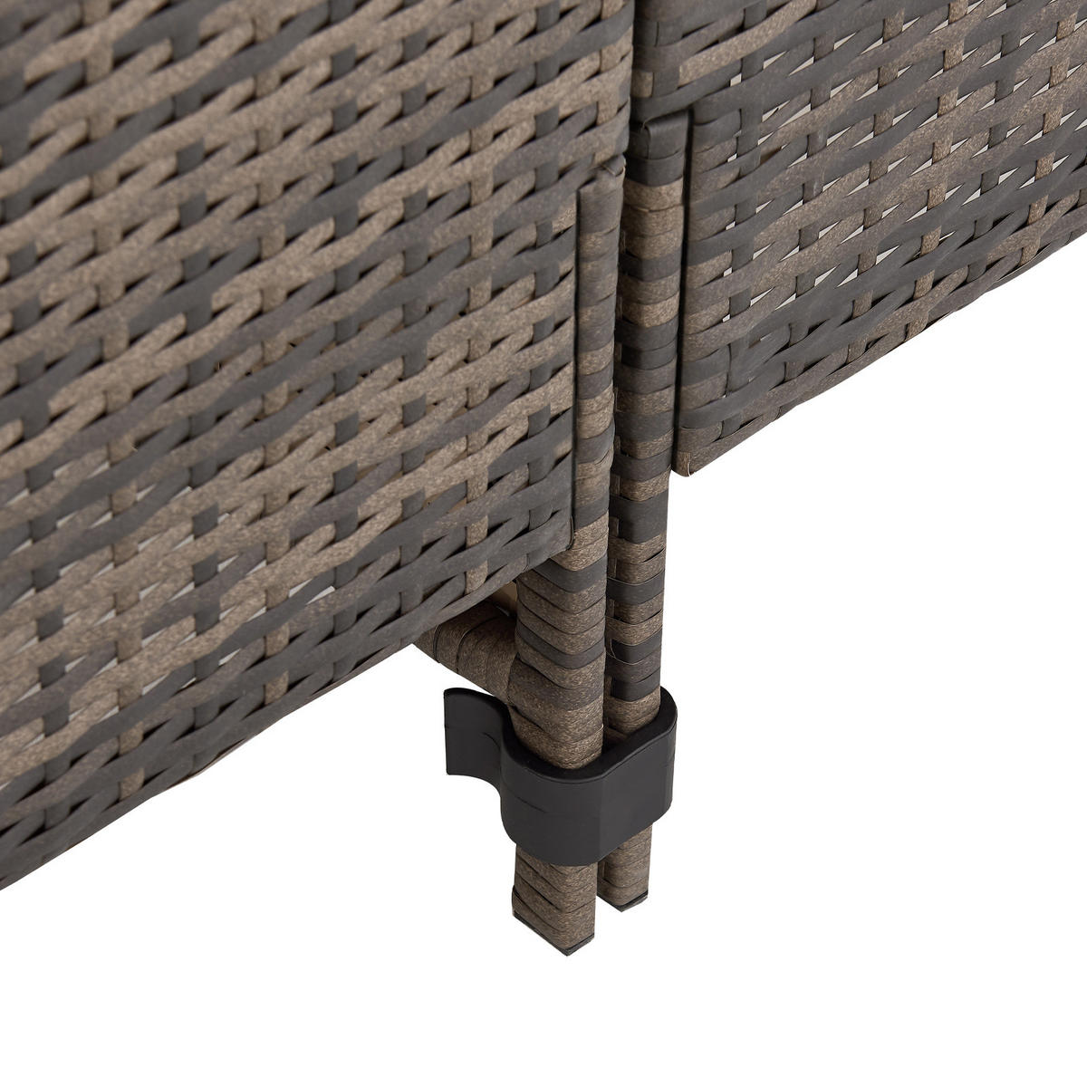 RATTAN-LOUNGE Madison - Braun/Grau, Kunststoff - SVITA