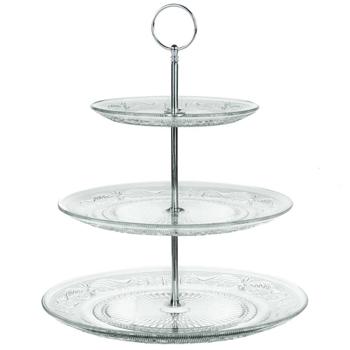 ETAGERE aus Glas Renaissance Transparent 29/29/33,8 cm - Transparent, Glas (29/33.8cm) - Secret de Gourmet