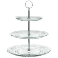 ETAGERE aus Glas Renaissance Transparent 29/29/33,8 cm - Transparent, Glas (29/33.8cm) - Secret de Gourmet