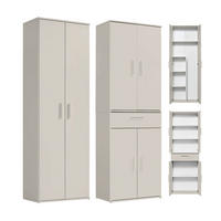 MEHRZWECKSCHRANK SET Der Allzweckwaffe - Kaschmir, Holzwerkstoff (60/180/34cm) - Mokebo