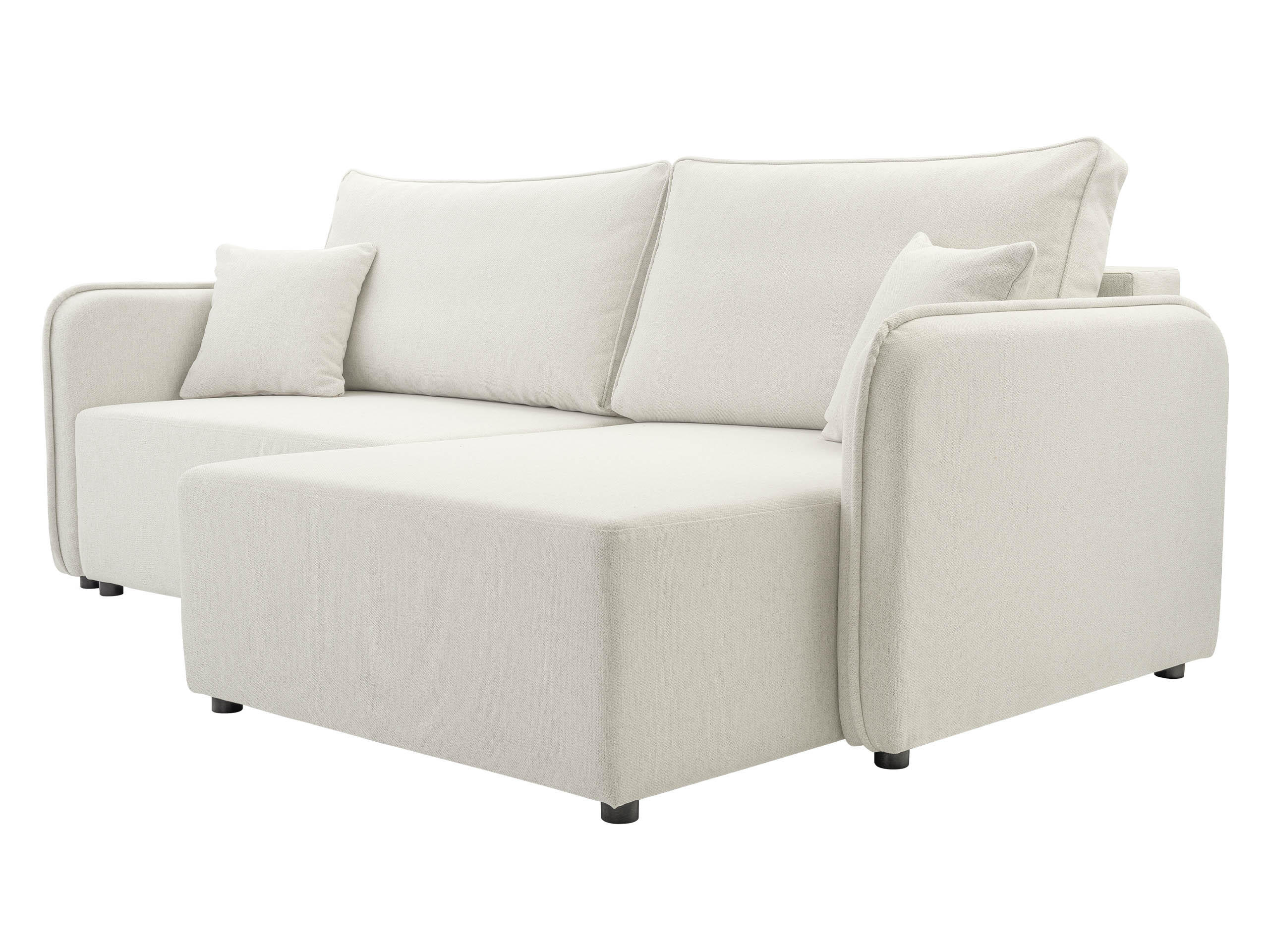 ECKSOFA Malody, Seite: Rechts - Schwarz/Naturfarben, Holz/Kunststoff (227/147cm) - MIRJAN24